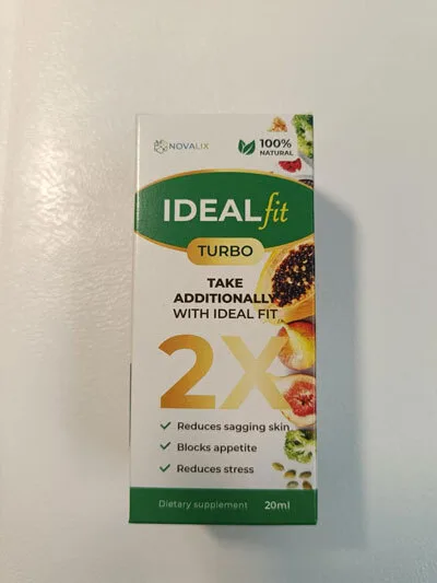 Foto da embalagem do IdealFit Turbo de um cliente real